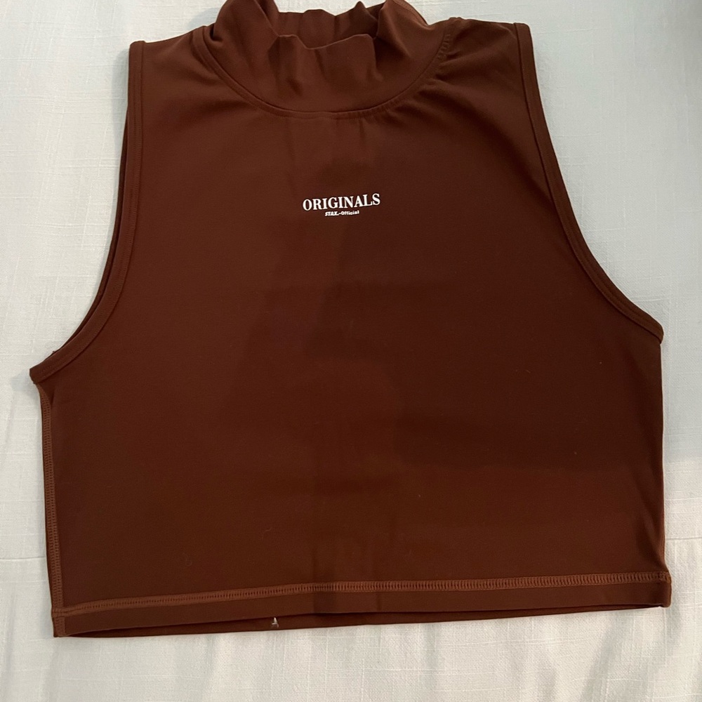 Brown Crop Top